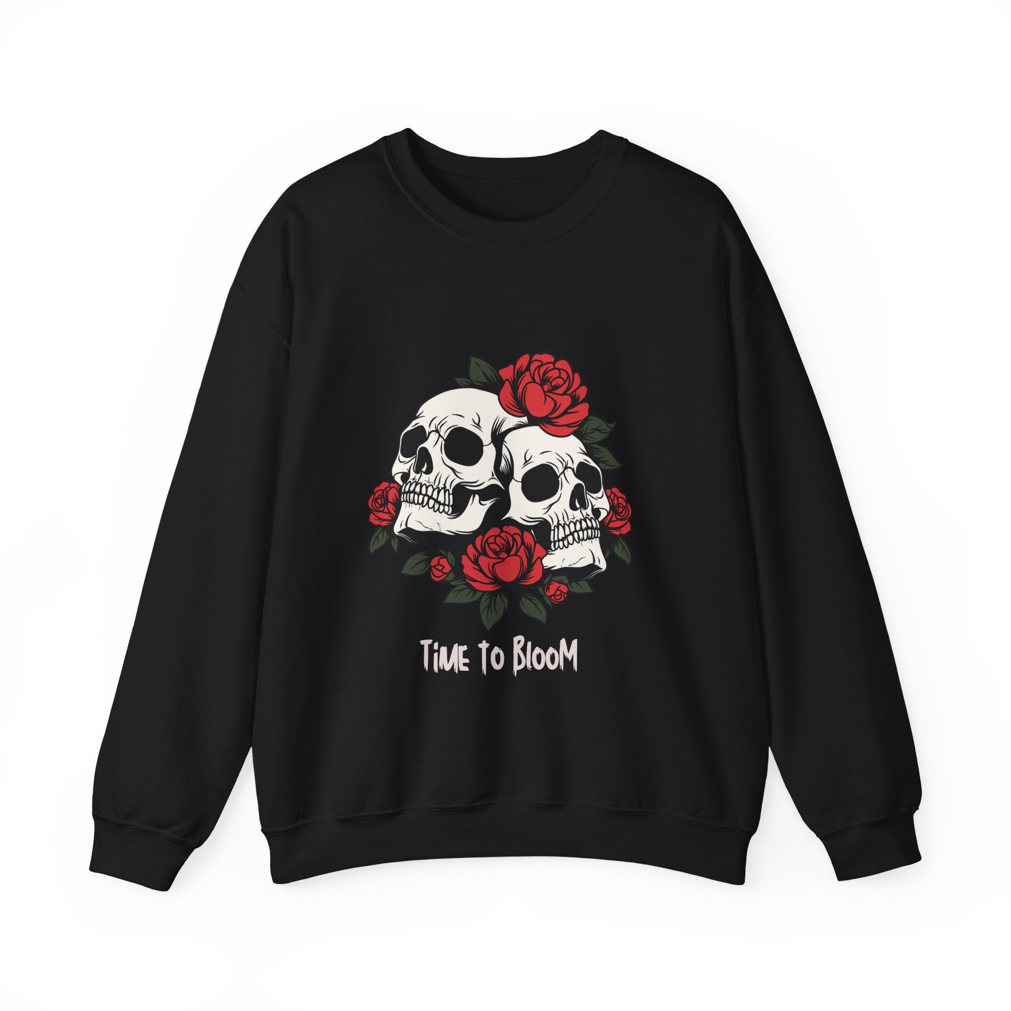 Time to Bloom Skull & Rose Sweatshirt- Male