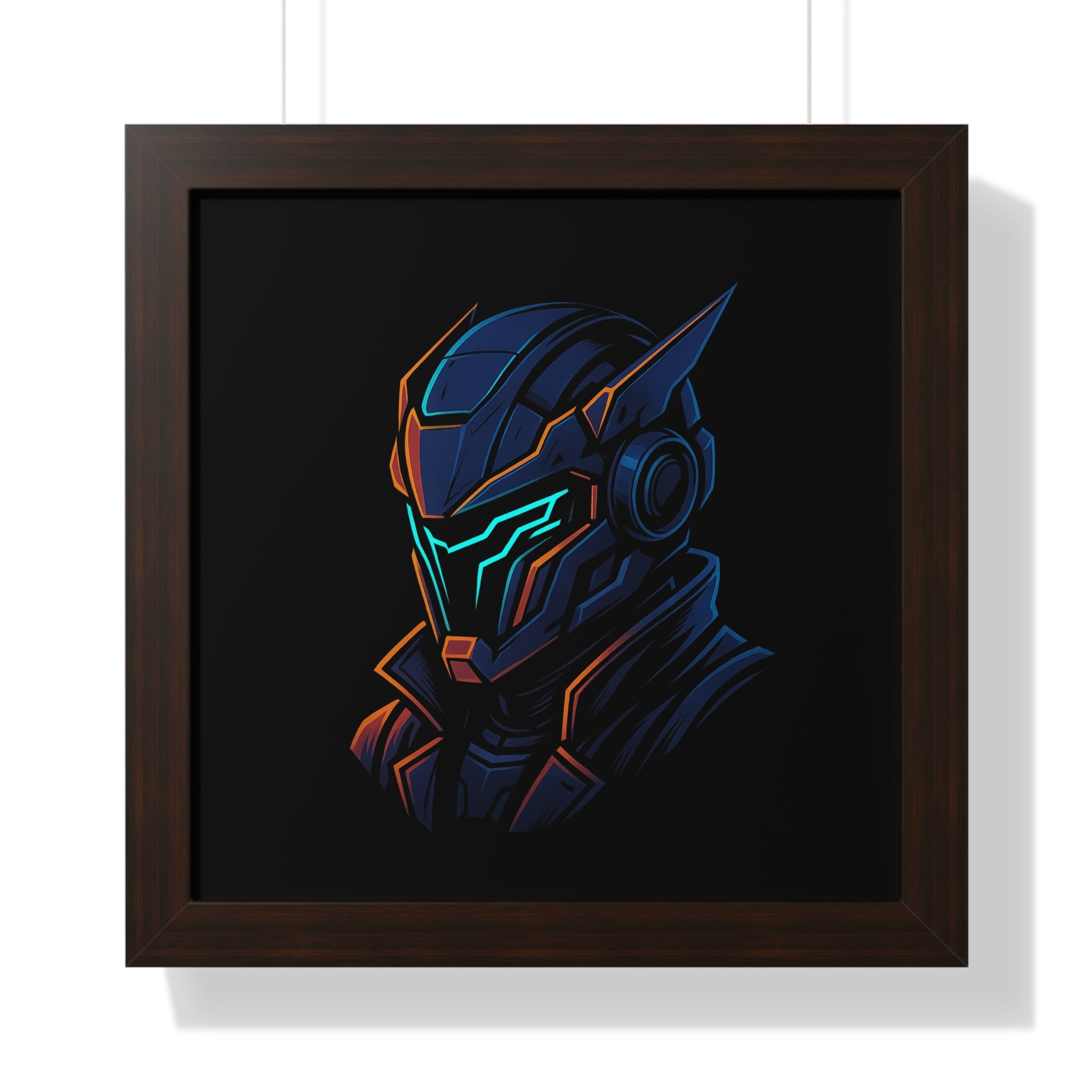 Cyberpunk Helmet Wall Art