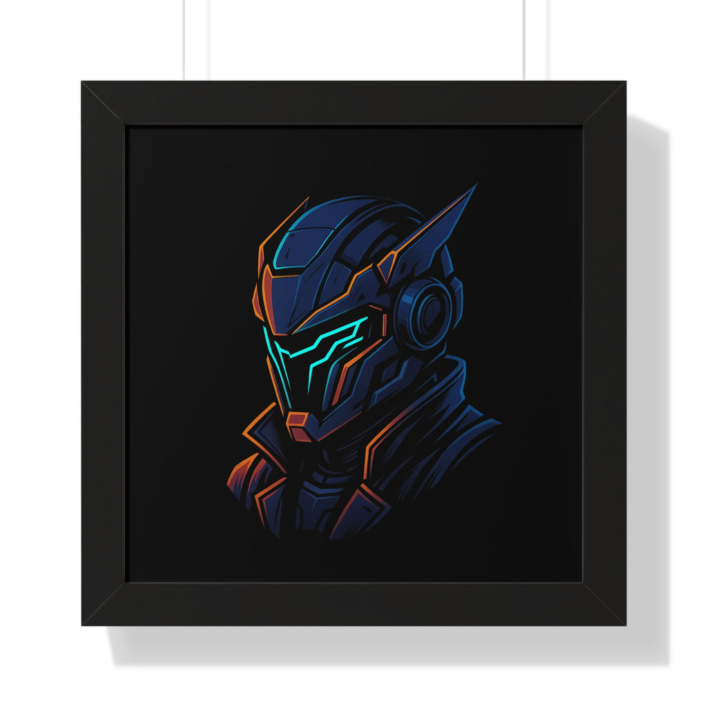 Cyberpunk Helmet Wall Art