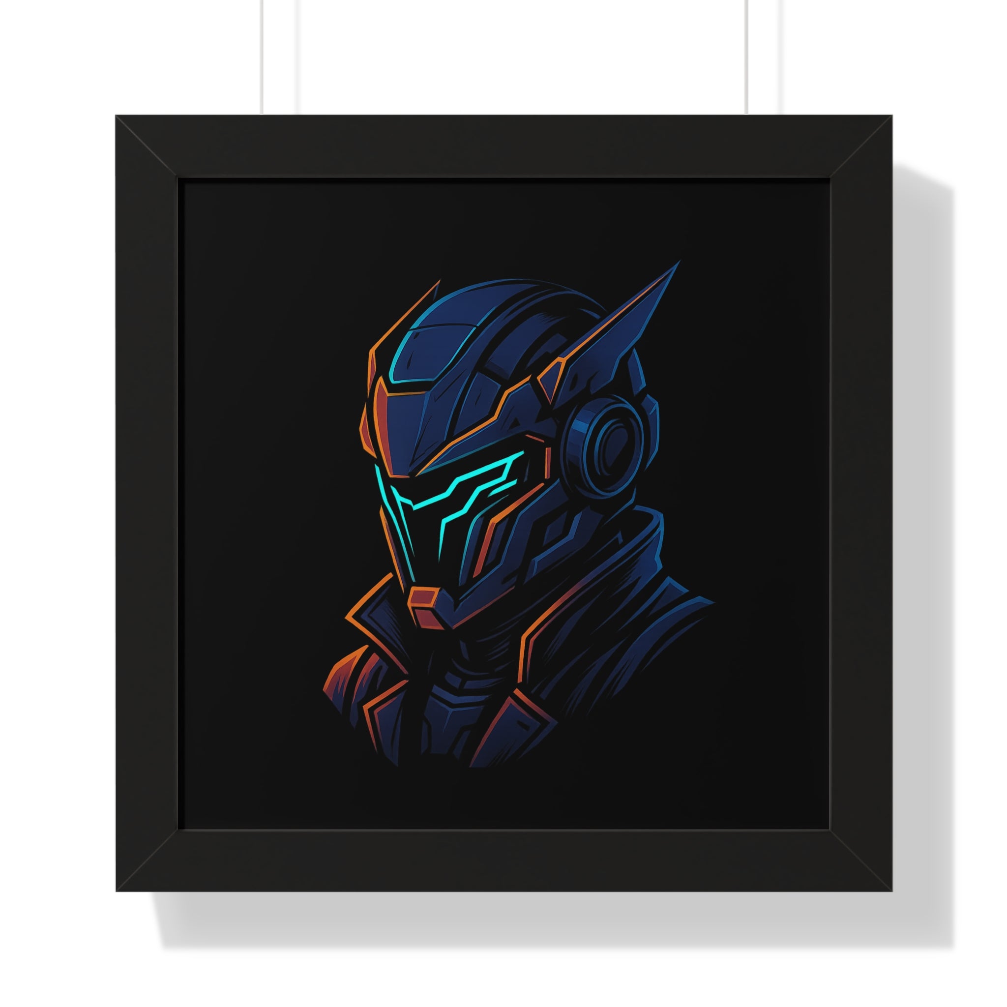 Cyberpunk Helmet Wall Art
