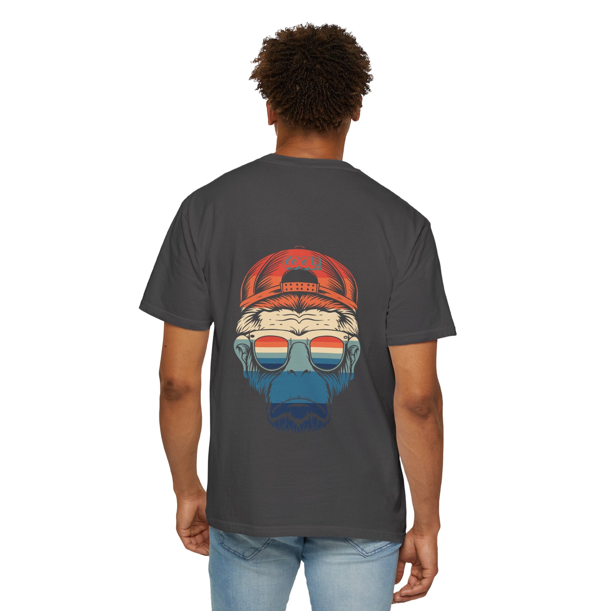 Forever Alone Cool Monkey Graphic Tee - Male