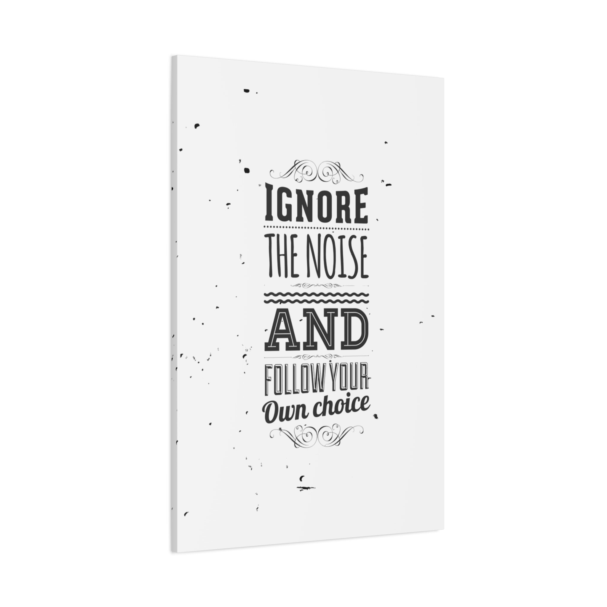 White notebook with motivational quote on a white background