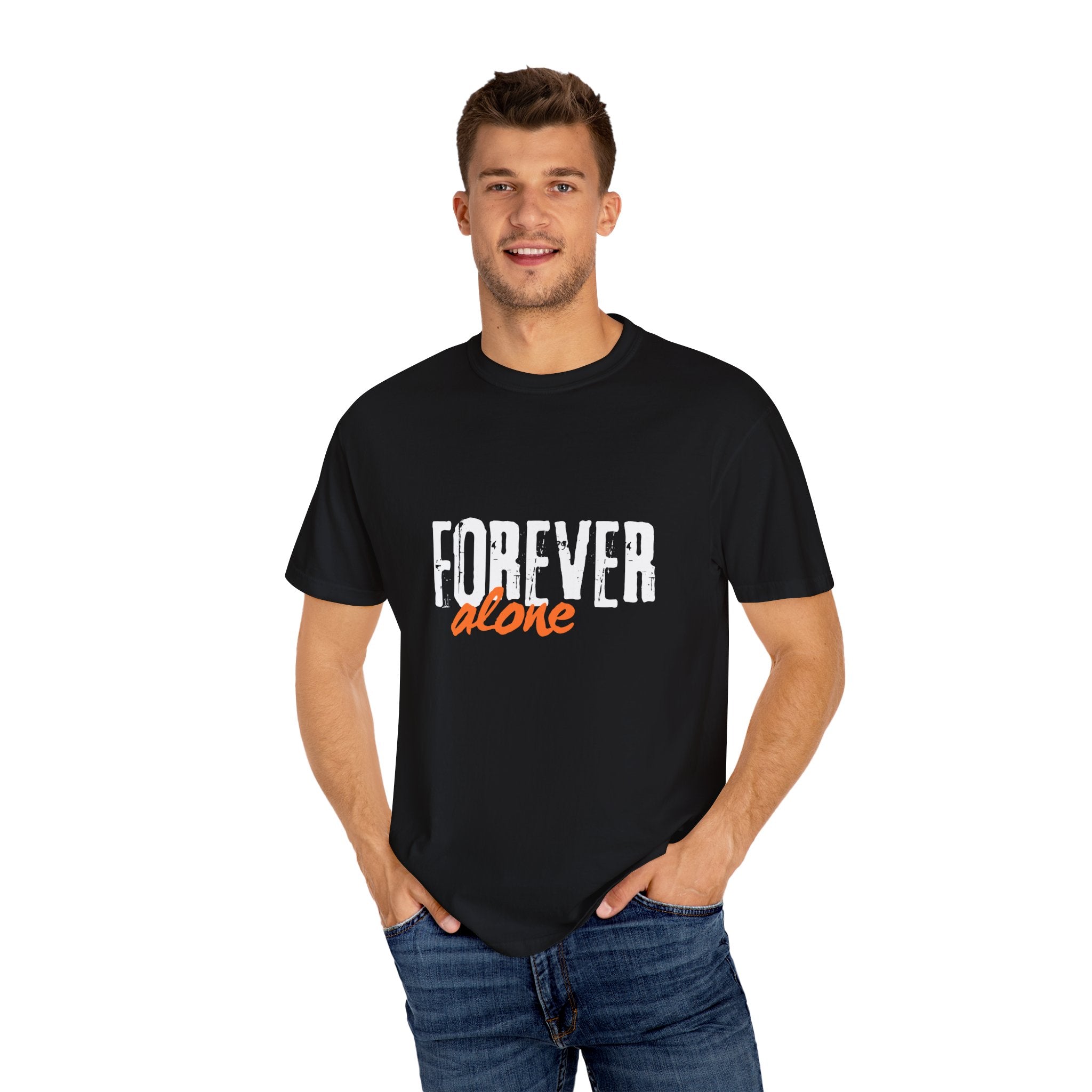 Forever Alone Cool Monkey Graphic Tee - Male
