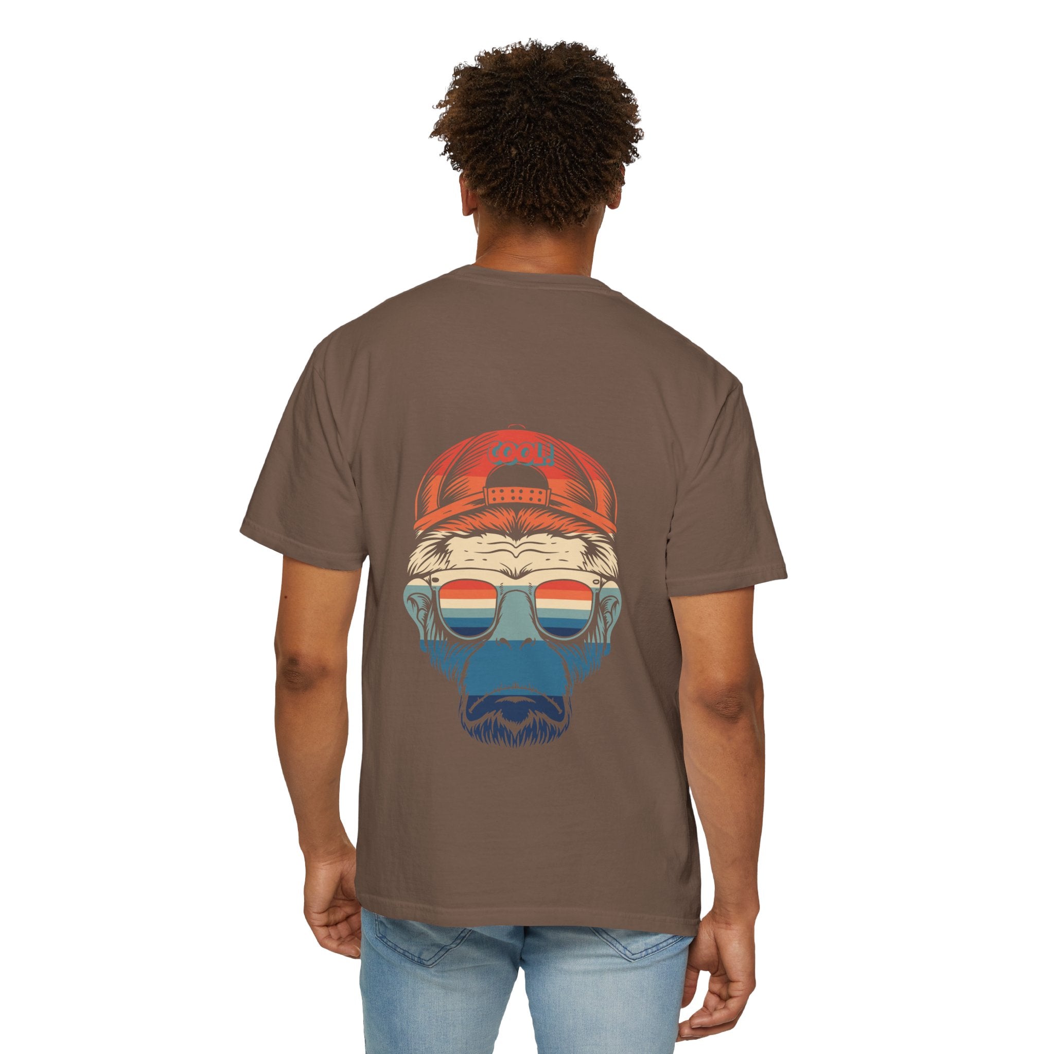 Forever Alone Cool Monkey Graphic Tee - Male