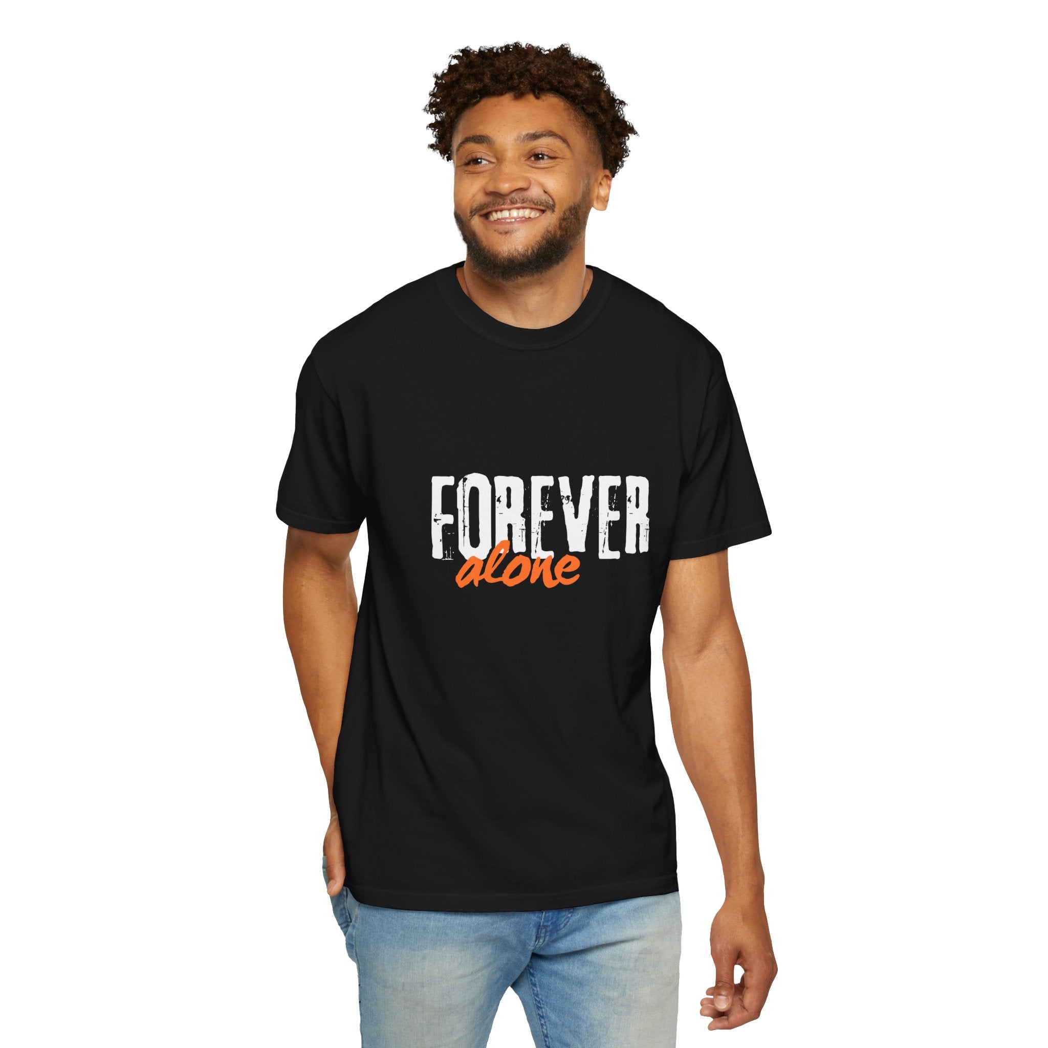Forever Alone Cool Monkey Graphic Tee - Male