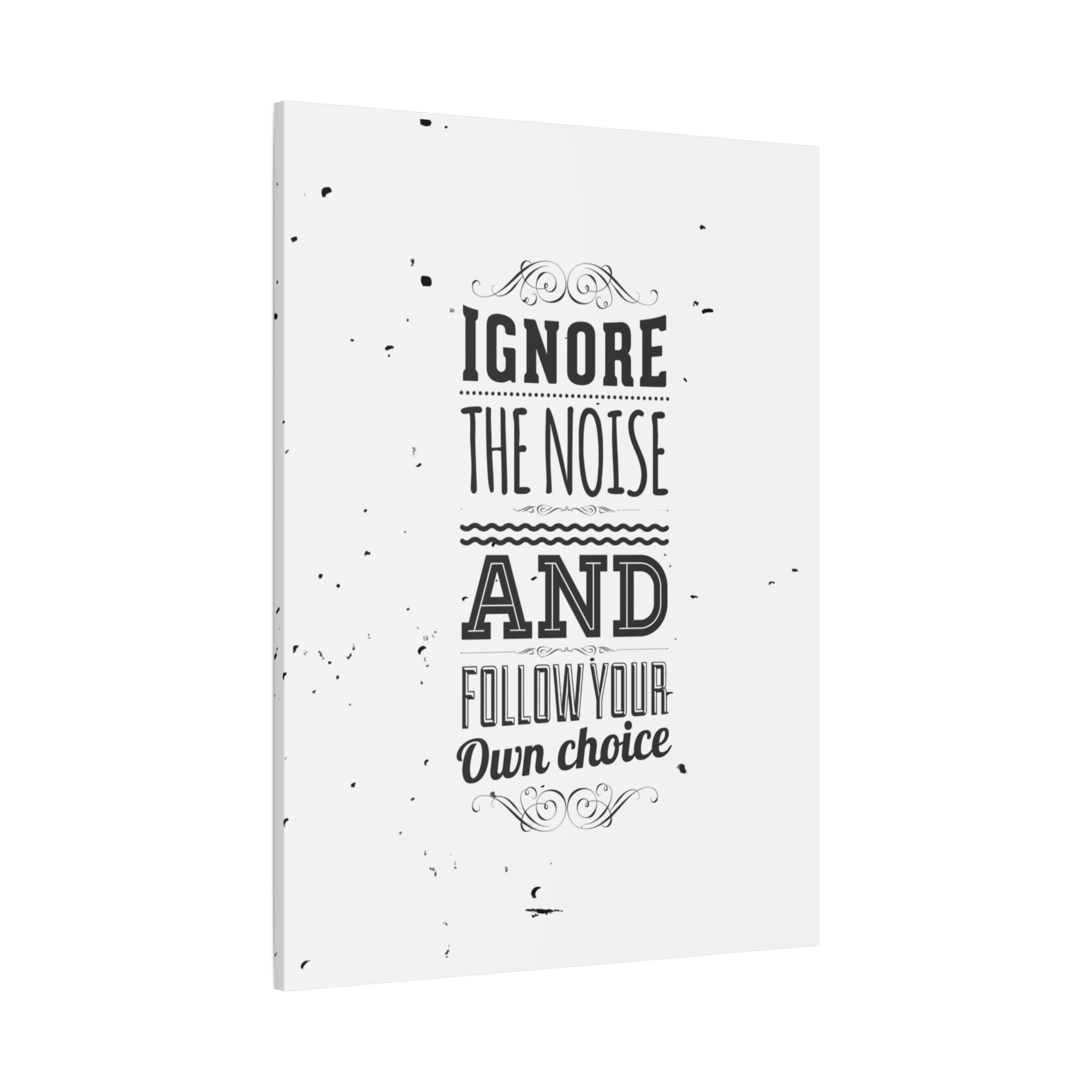 Notebook with motivational quote on a white background