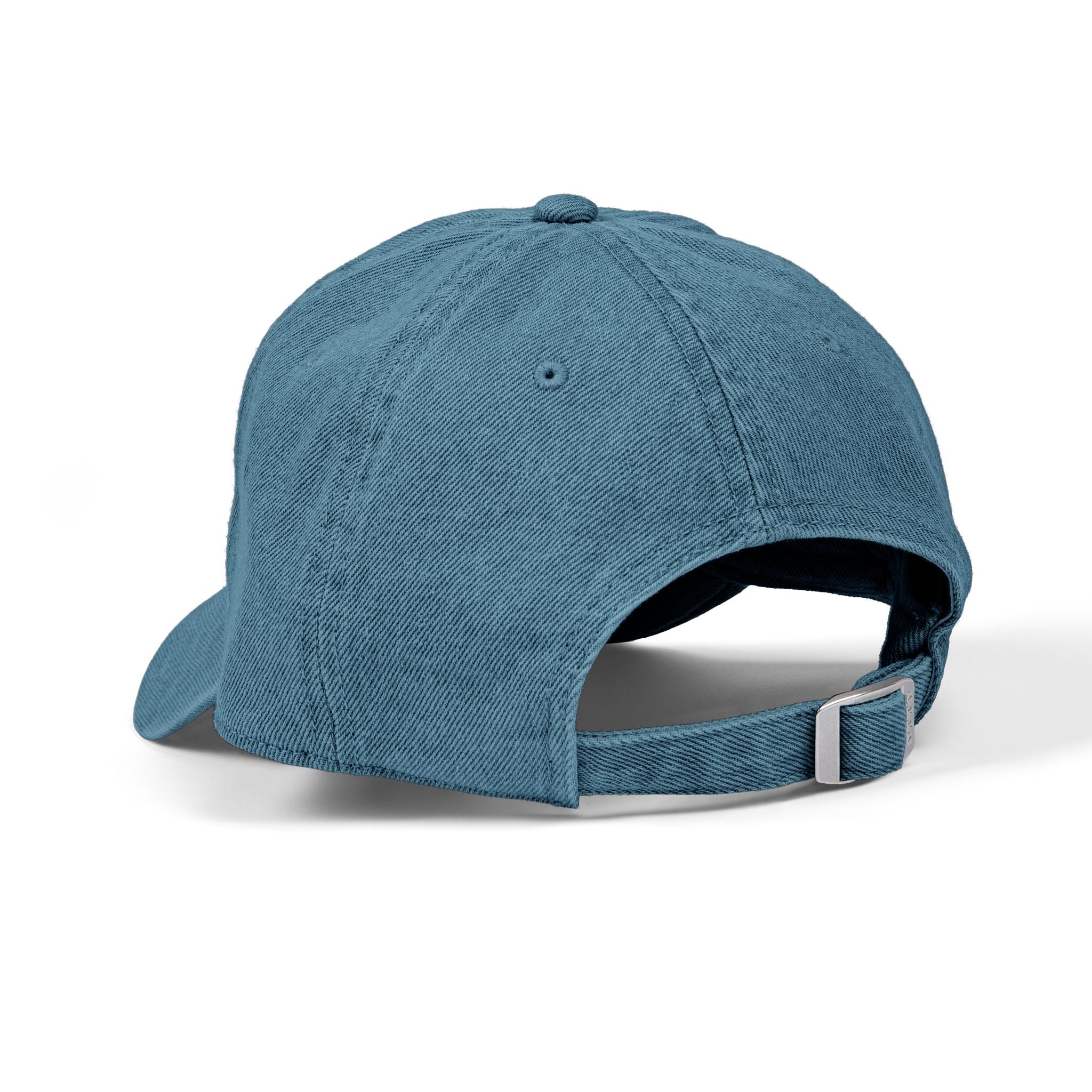 Blue baseball cap on a white background