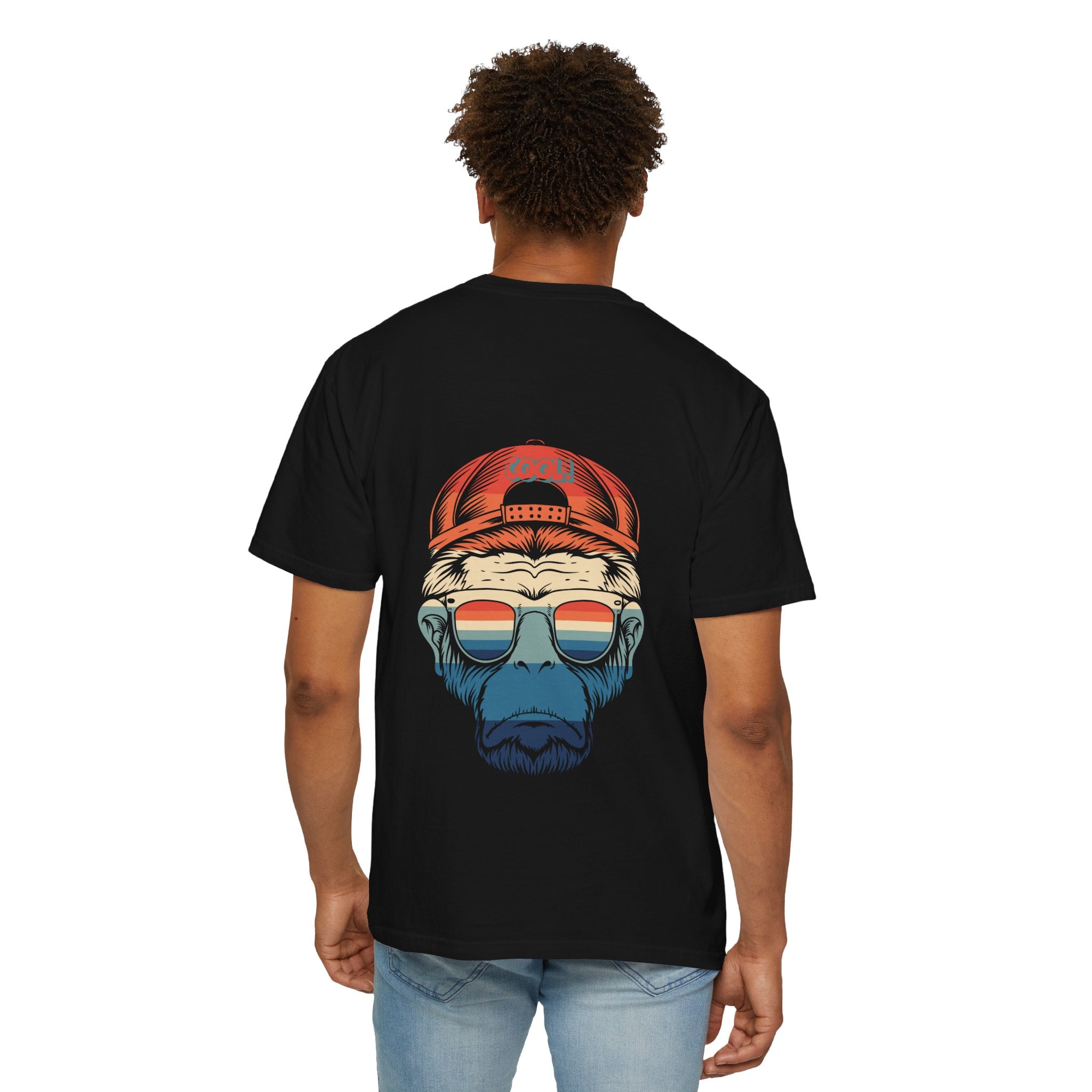 Forever Alone Cool Monkey Graphic Tee - Male