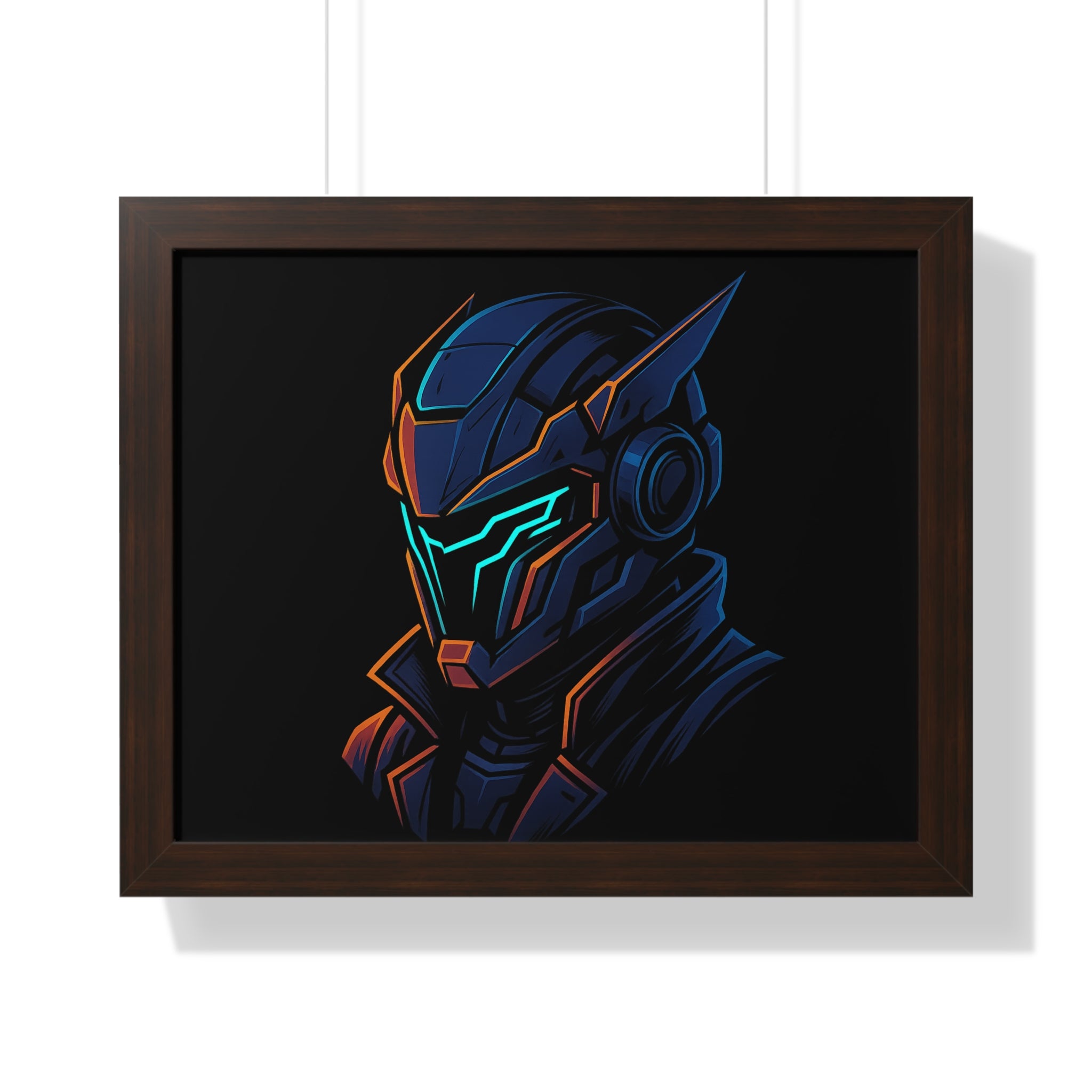 Cyberpunk Helmet Wall Art